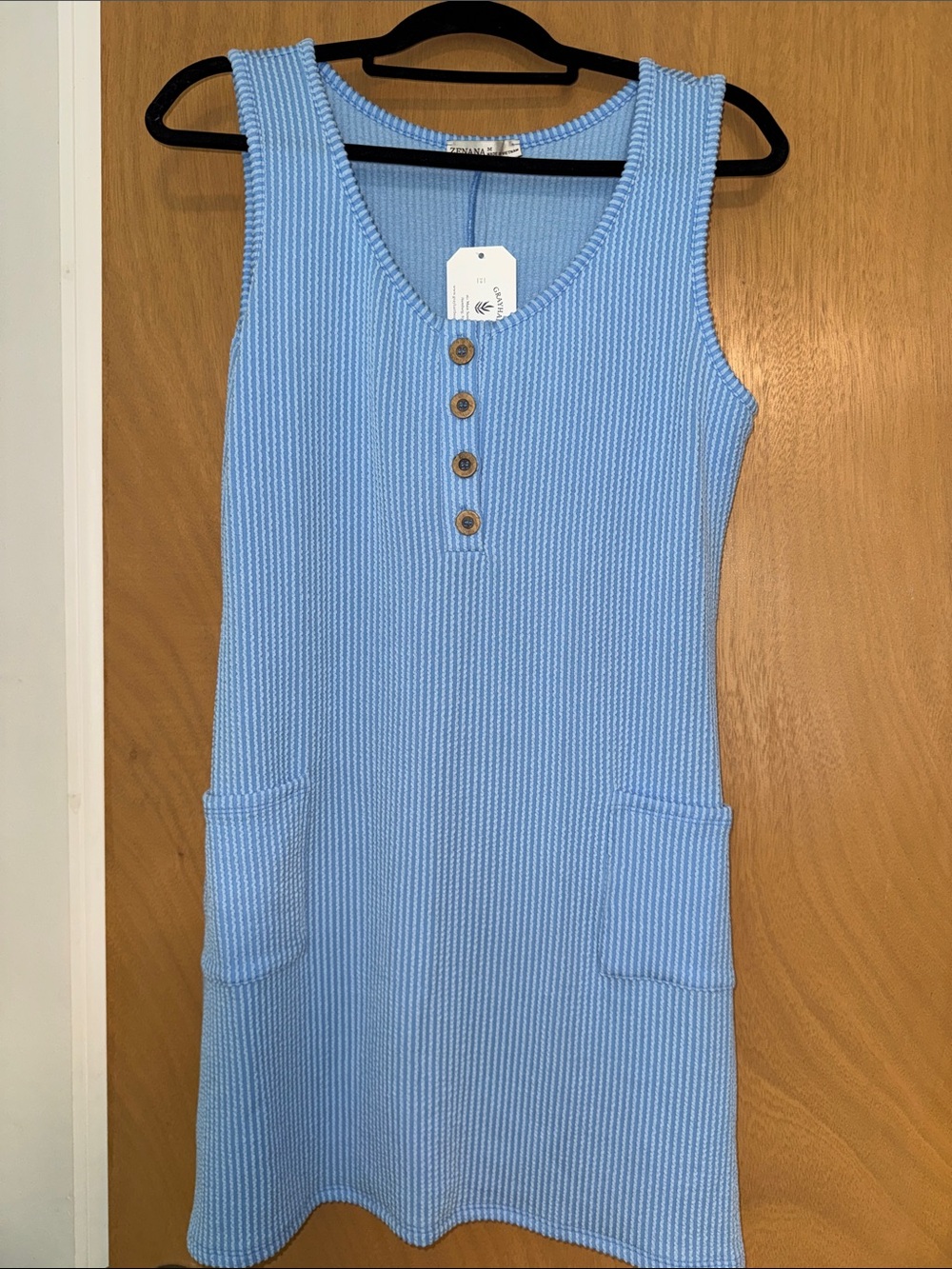 Zenana Blue Tank Dress